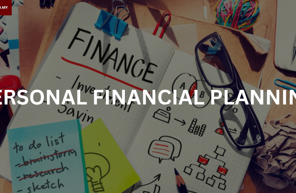 Man doing personal financial planning on a notebook