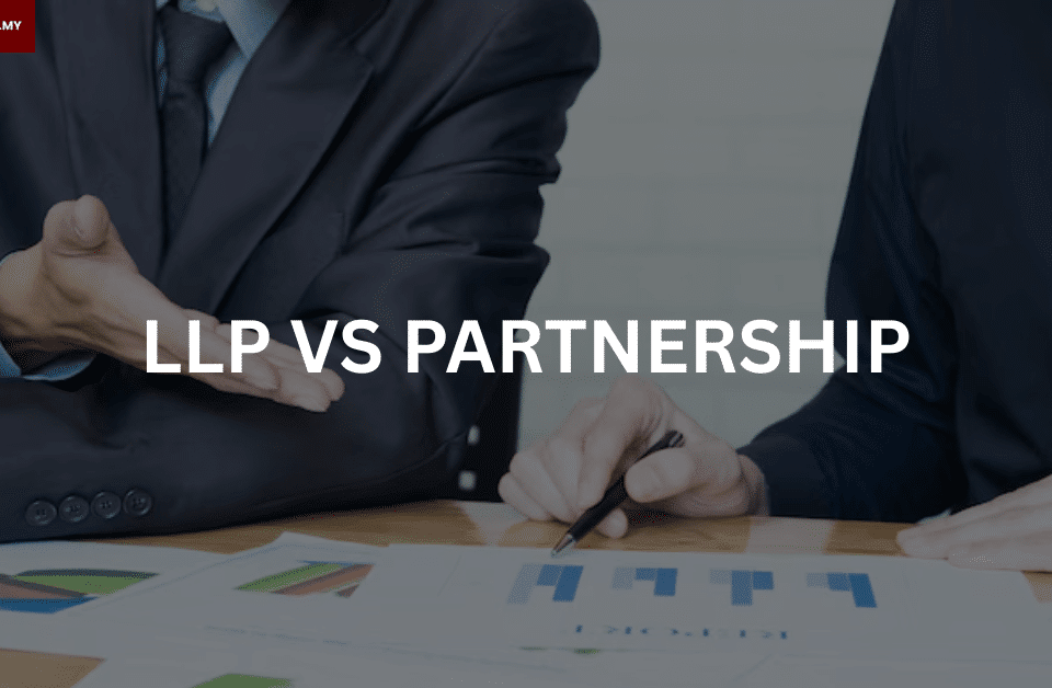 Two businessman deciding LLP or partnership for their business structure