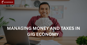 malaysian gig worker managing his personal money and taxes