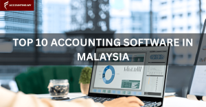 malaysian accountant using accounting software