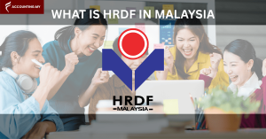 office workers claim a hrdf training and celebrating