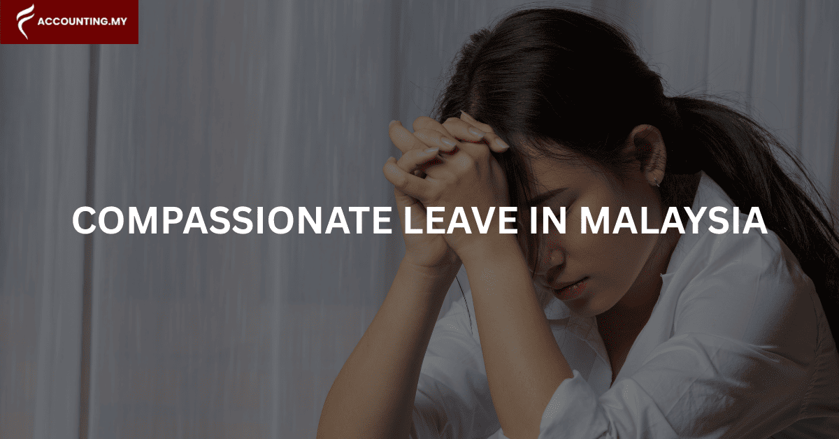woman sad and is taking compassionate leave in malaysia