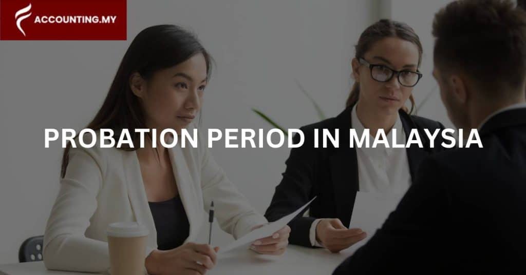 woman giving a review to someone during his probation period