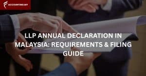 Home 9 Photo of businesspeople pointing at a document, representing an LLP annual declaration